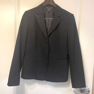 ALEX MARIE Women's Black Button Front Coats Suit Blazer Jacket Size 8
